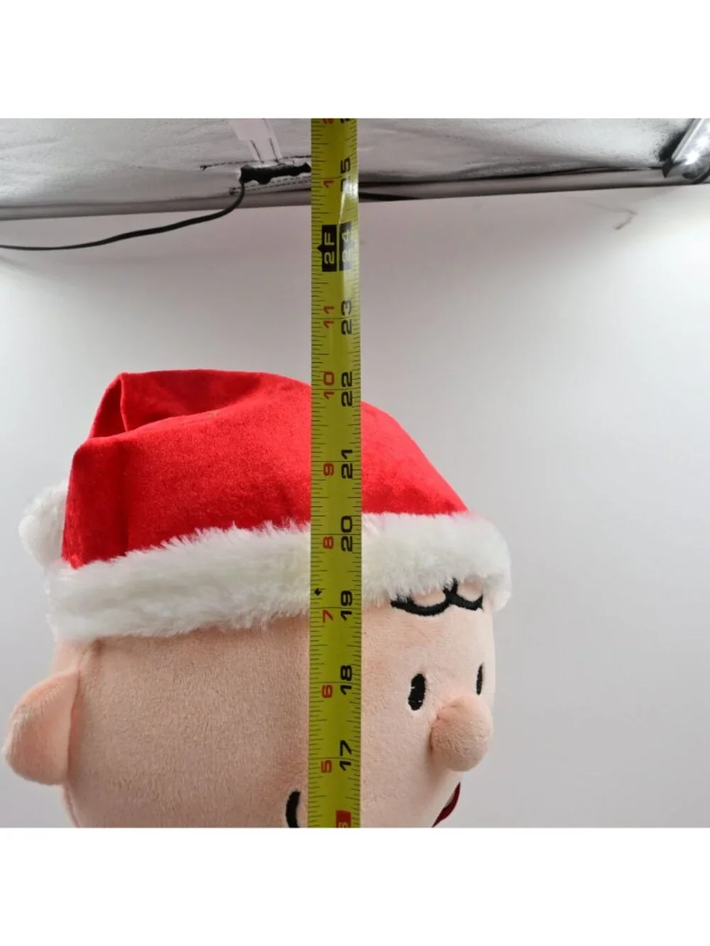 Gemmy Peanuts Charlie Brown Christmas Plush Door Greeter Ice Skates 22